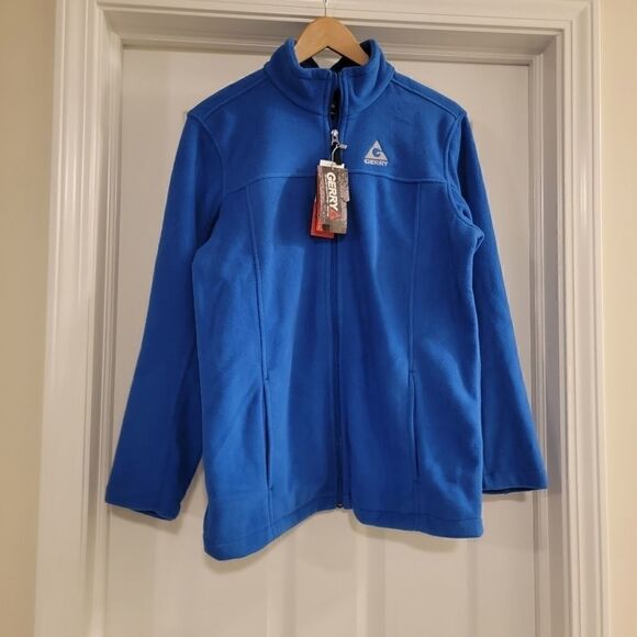 Gerry Fleece Full-zip Jacket Cobalt Blue Size 14/16 NWT - Picture 1 of 5